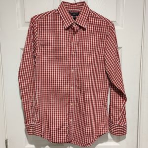 Banana Republic M red plaid dress shirt